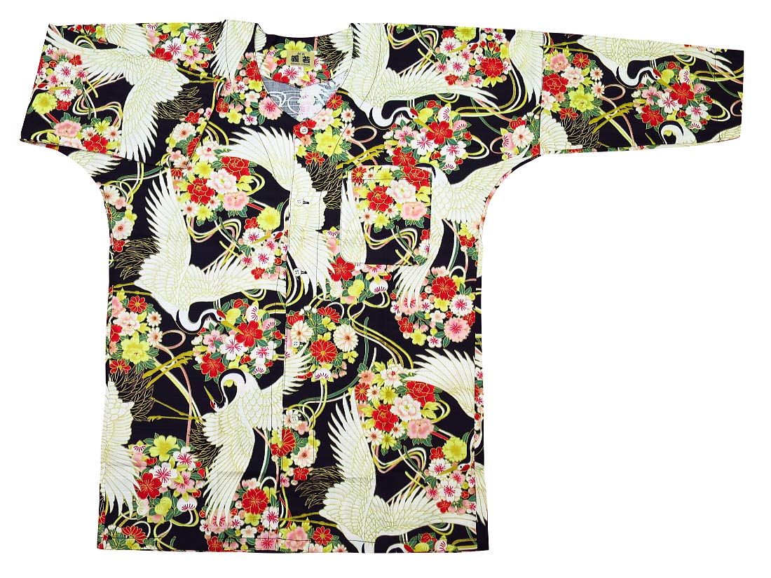 逸品　鯉口ダボシャツ　男女兼用（紳士L）　手描き　シルク　留袖　Y作 逸品 鯉口ダボシャツ 男女兼用（紳士L） 手描き シルク 留袖 Y作